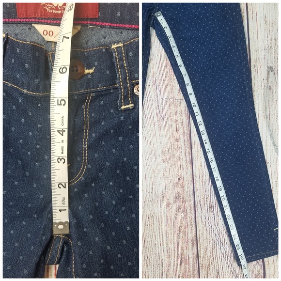 Lucky Brand skinny jeans crop polka dot size 00 - Picture 6 of 8